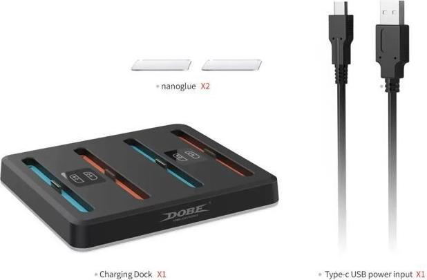 Produktbild Dobe Charging Dock für Nintendo Switch 2 Joy-Pad Controller RGB (Switch 2)