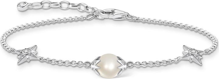 Immagine prodotto Thomas Sabo Bracciale perla con stelle argento (19 cm, Argento 925)