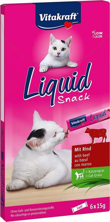 Actual product image Vitakraft Vita Cat liquid Snack Beef & Inulin (Adult, 1 pcs., 90 g)