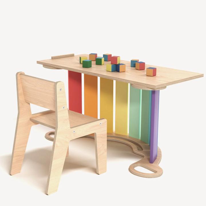Image du produit Montessori Ensemble bascule/glissière/chaise