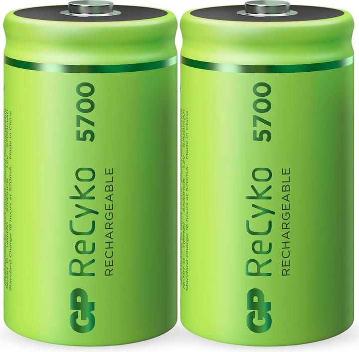 Produktbild GP Batteries ReCyko (2 Stk., D, 5700 mAh)