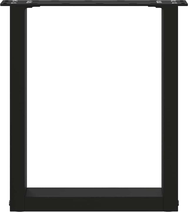 Actual product image vidaXL Coffee table legs U-shape 2 pcs. black 38x(42-43) cm steel table leg