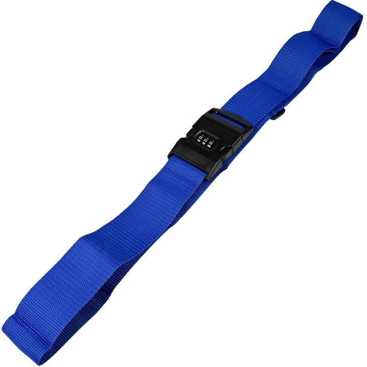 Produktbild Benson 2er-Set Koffergurt mit Zahlenschloss, 5 x 180 cm, blau (Schlösser & Anhänger)