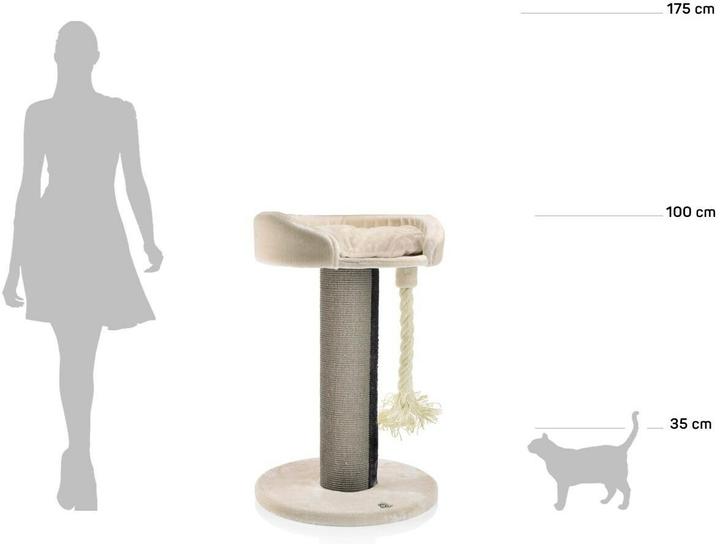 Productafbeelding CanadianCat Kattenboom Lounge Ontario 1, Beige (100 cm, Beige)