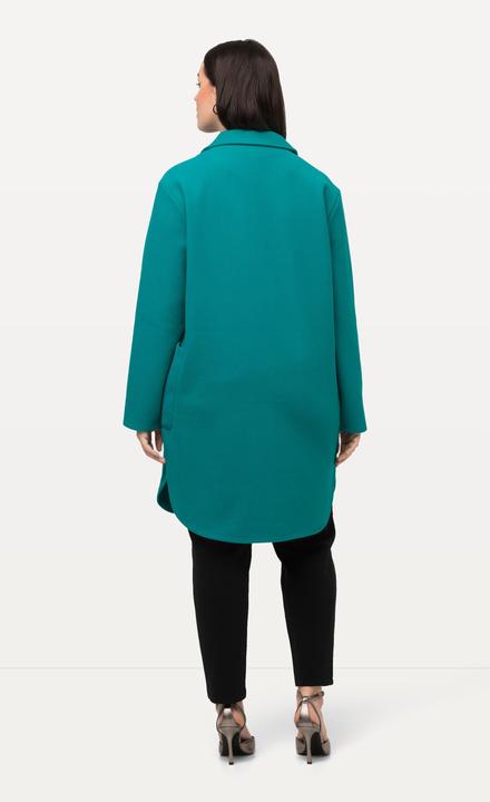 Produktbild Ulla Popken Sweatmantel, Reverskragen, Oversized, Seitenschlitze (56)