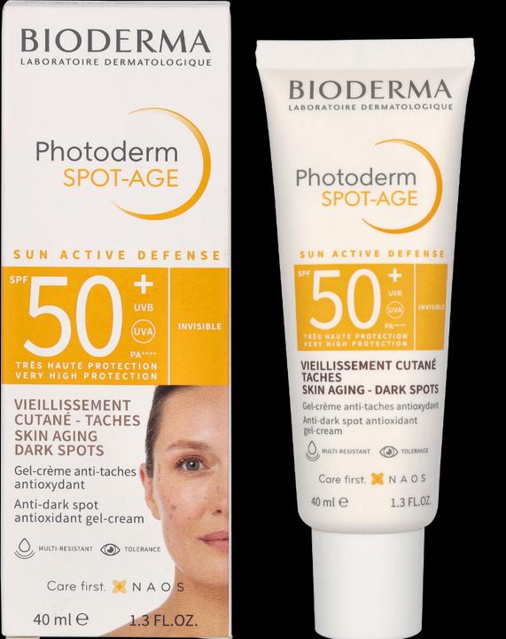 Image du produit Bioderma Photoderm Spot-Age SPF50+ (Crème solaire visage, SPF 50, 40 ml, 58 g)
