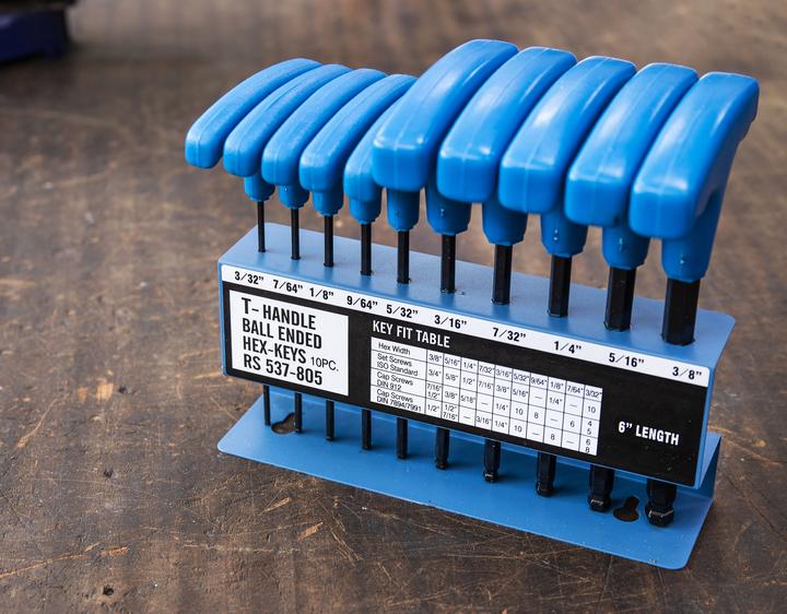 Actual product image RS PRO 10pcs T-handle imperial ball driver set