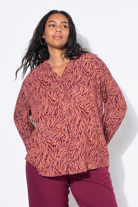 Produktbild Studio Untold Bluse, Loose Shape, Krepp, Color Zebra, Rüschen (58)