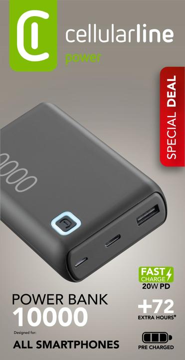 Image du produit Cellularline PBESSPROMOPD10000K (10000 mAh, 20 W)