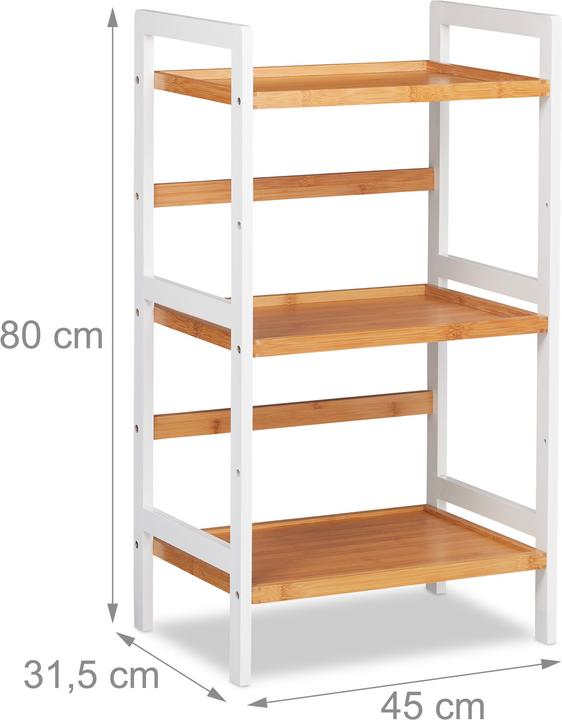 Produktbild Relaxdays Badregal (45 x 31.5 x 80 cm)