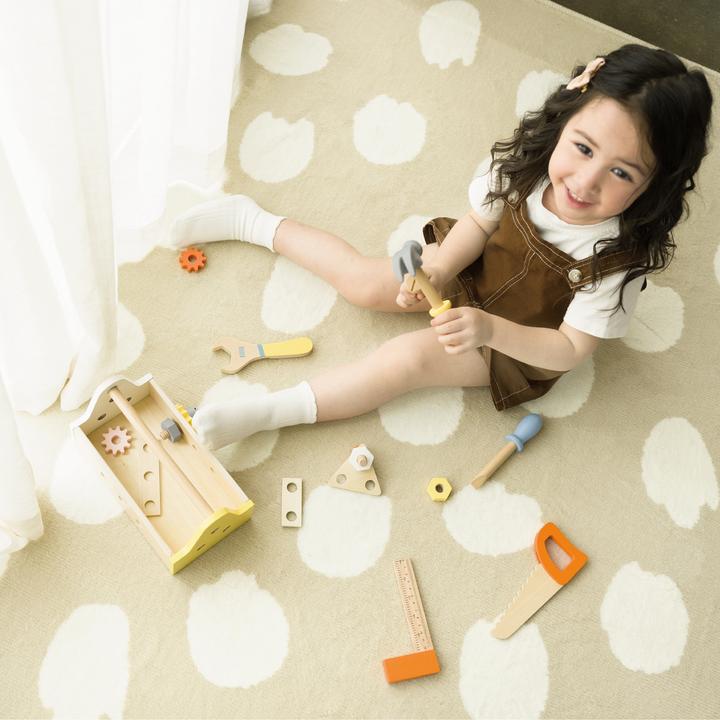 Image du produit Classic World Kit de menuiserie en bois avec boîte à outils, 18dl