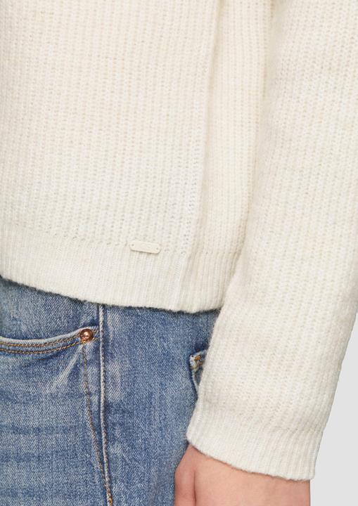 Produktbild S.Oliver Strickpullover Melierter Strickpullover mit überschnittenen Ärmeln (M)