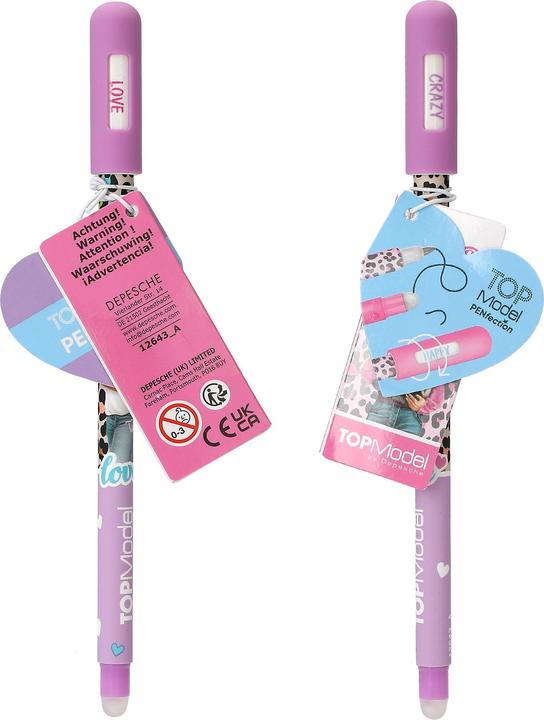 Image du produit Top Model Topmodel - Erasable Mood Gel Pen - Purple, Blue, Pink (0412643) (1x)
