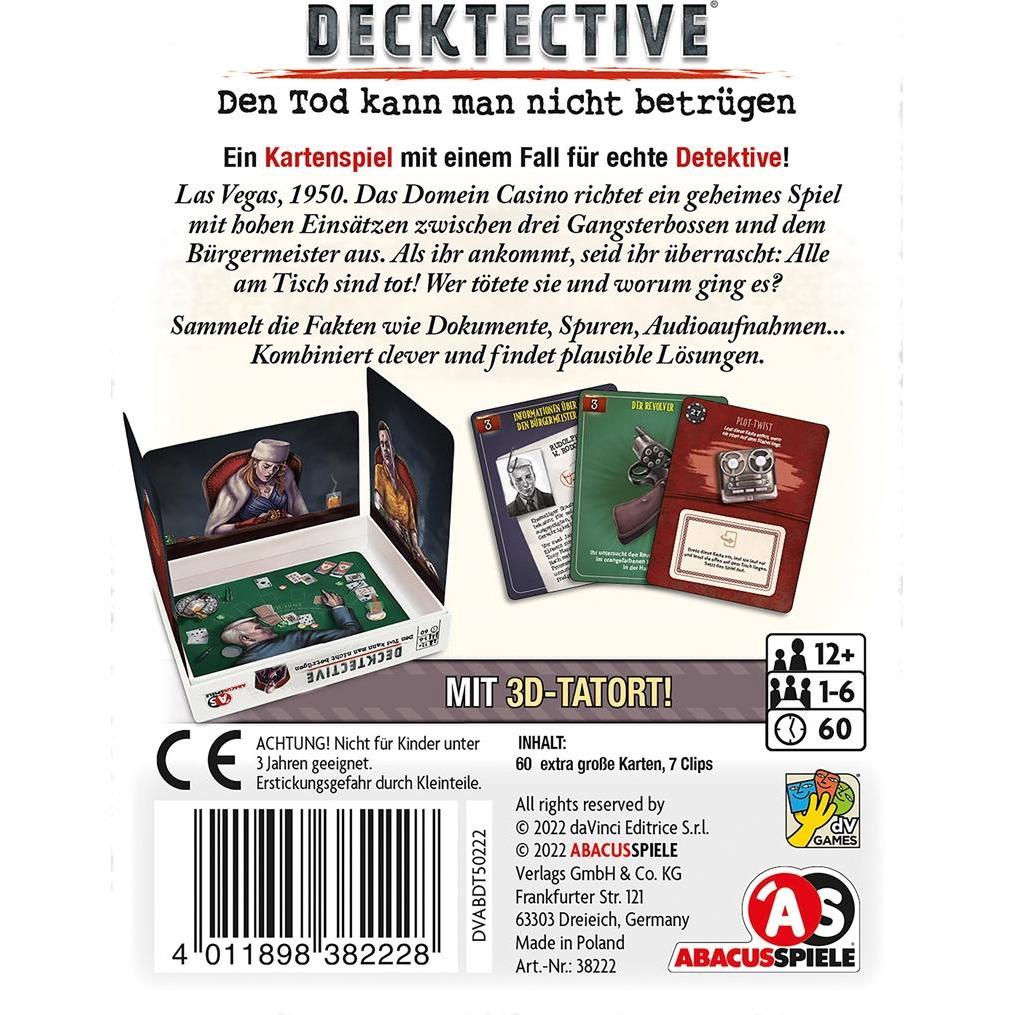 Thumbnail - Abacus Decktective Den Tod kann man nicht betrügen (Deutsch)