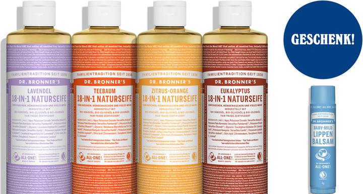 Actual product image Dr. Bronner's family care