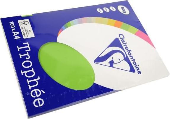 Image du produit Clairefontaine Papier à copier Trophee A4 80g/qm UV=100 feuilles menthe/vert maïs (80 g/m², A4)