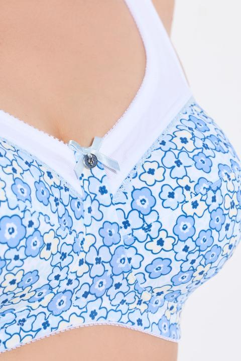 Image du produit Ulla Popken Soutien-gorge de maintien, sans armatures, motif à fleurs - bonnet C-F (130 E)