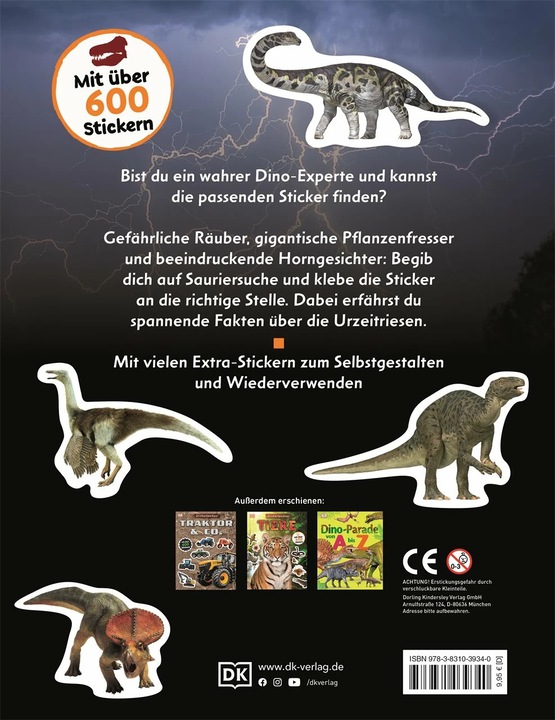 Actual product image Sticker Lexicon. Dinosaurs