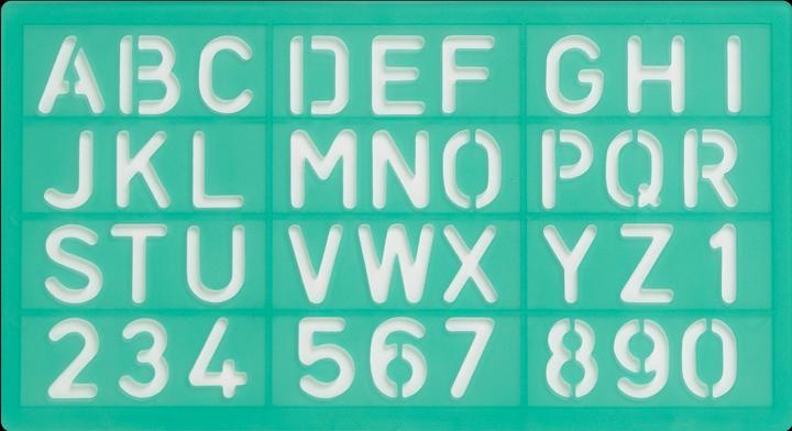 Immagine prodotto Linex Set di stencil per font (30 mm)