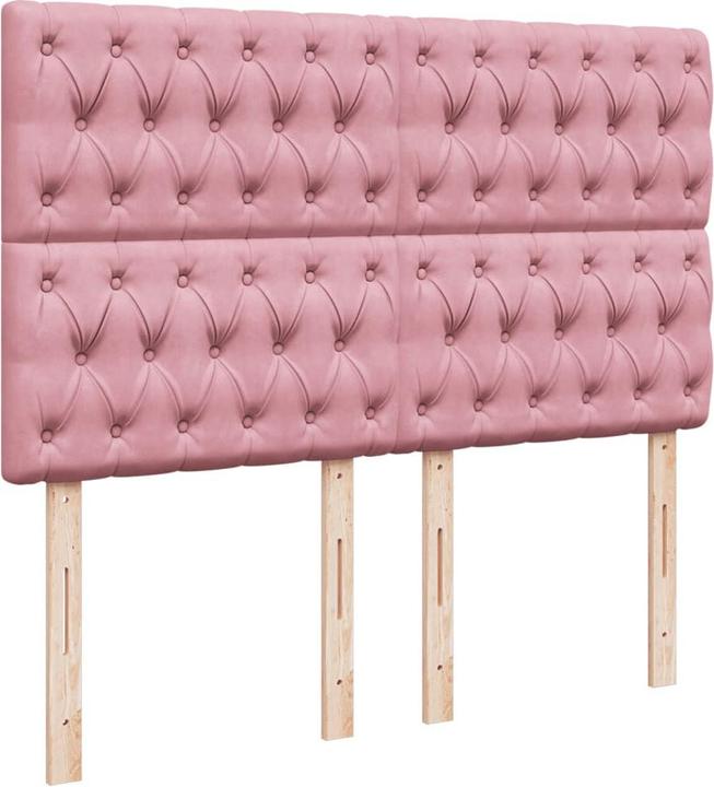 Produktbild vidaXL Bo x springbett mit Matratze 160 x 200 cm Samt (160 x 200 cm)