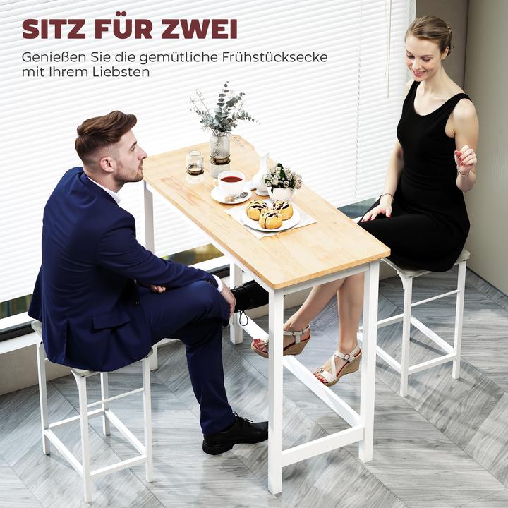 Image du produit Homcom Table de bar (108 x 48 x 91 cm)