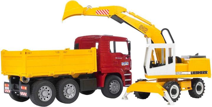 Produktbild Bruder Man Kipplastwagen mit Schaufelbagger