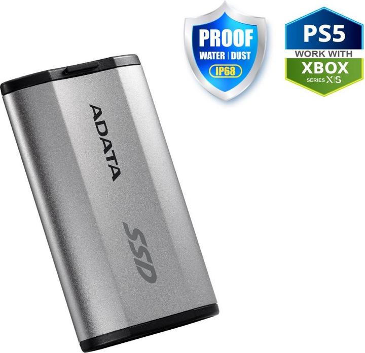 Actual product image Adata Dysk SSD External SD810 USB3.2C /s Silver (4 TB)