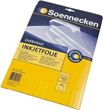 Actual product image Soennecken Inkjet films A4/10 sheets 0.10mm with peelable sensor strip (A4, 100 µm)