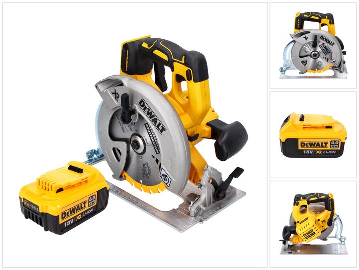 Produktbild DeWalt DCS 570 Akku Handkreissäge 18 V 184 mm Brushless + 1x Akku 4,0 Ah - ohne Ladegerät