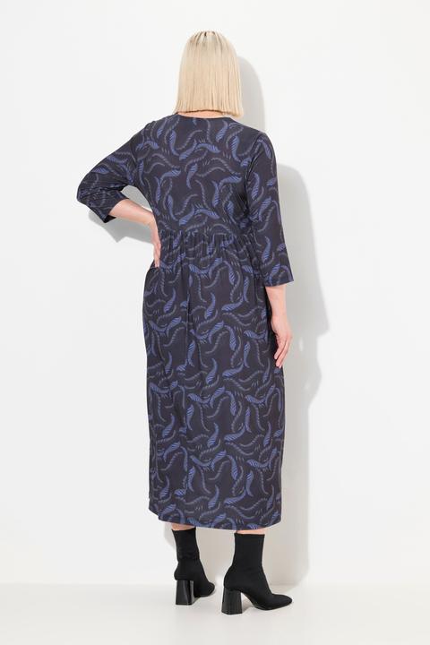 Produktbild Ulla Popken Jerseykleid, A-Linie, Alloverdruck (46, 48)