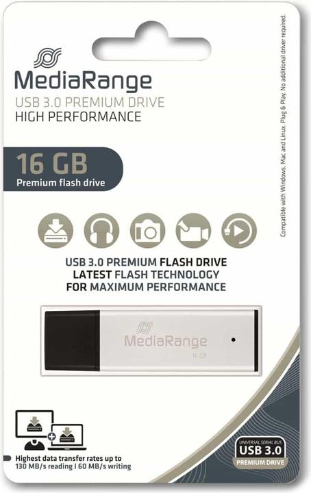 Produktbild MediaRange High performance 16GB U3 MR1899 (16 GB, USB-A)