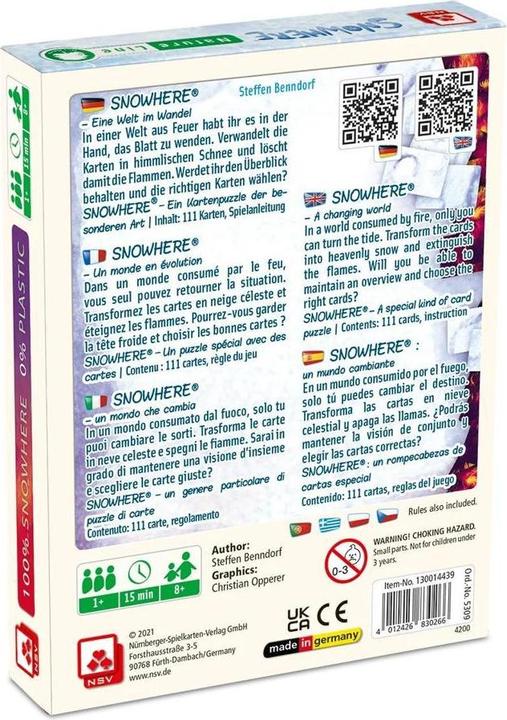 Valori nutrizionali e ingredienti Snowhere (Tedesco)