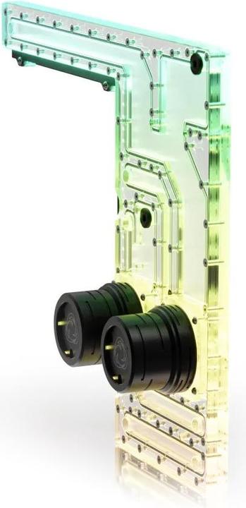 Actual product image Singularity Computers Corsair 1000D Dual D5 Reservoir Distroplate