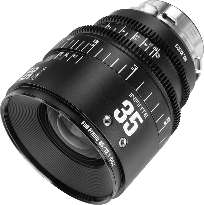 Actual product image 7artisans 35T21B-PL INF 35mm T2.1 INFINTE PL Mount (Black) (Arri PL, full size)