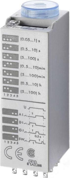 Immagine prodotto Finder Relè a tempo multifunzionale 24 V/DC 24 V/AC 1 pc 85.04.0.024 Intervallo di tempo 0