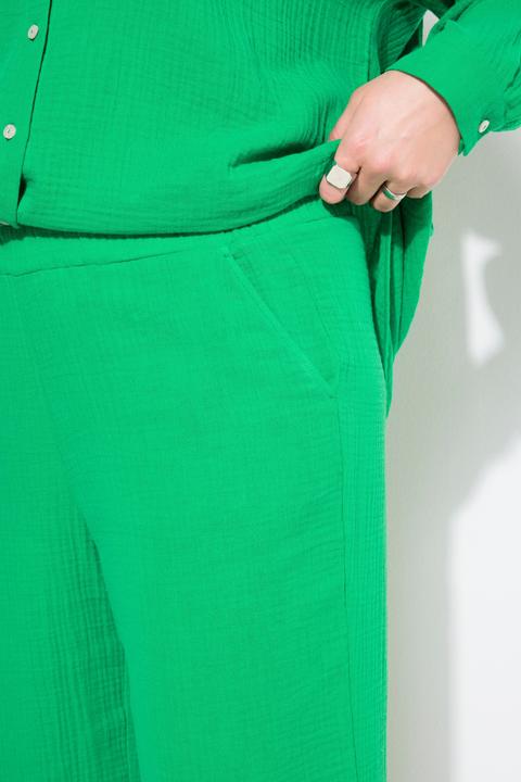 Immagine prodotto Studio Untold Pantaloni in mussola con taglio della gamba ampio e cintura elastica (56)