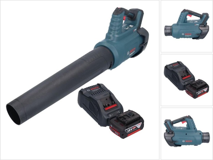 Productafbeelding Bosch Professional Bosch GBL 18V-750 Professionele accublazer 18 V BITURBO Borstelloos + 1x Accu 5.0 Ah + Lader (Oplaadbare batterij, Bladblazer)