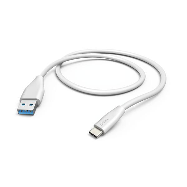Image du produit Hama Câble USB, USB-A - USB-C, 1,5 m, blanc (1.50 m, USB 2.0)