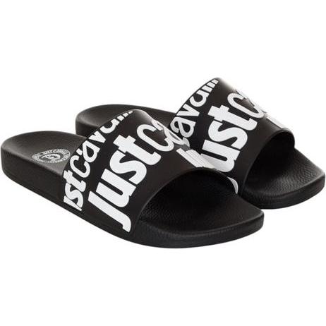 Just Cavalli, Uomini, Infradito, Fondo Pool Dis Flip-Flops für Herren. 1 Schwarz, Nero, (42)