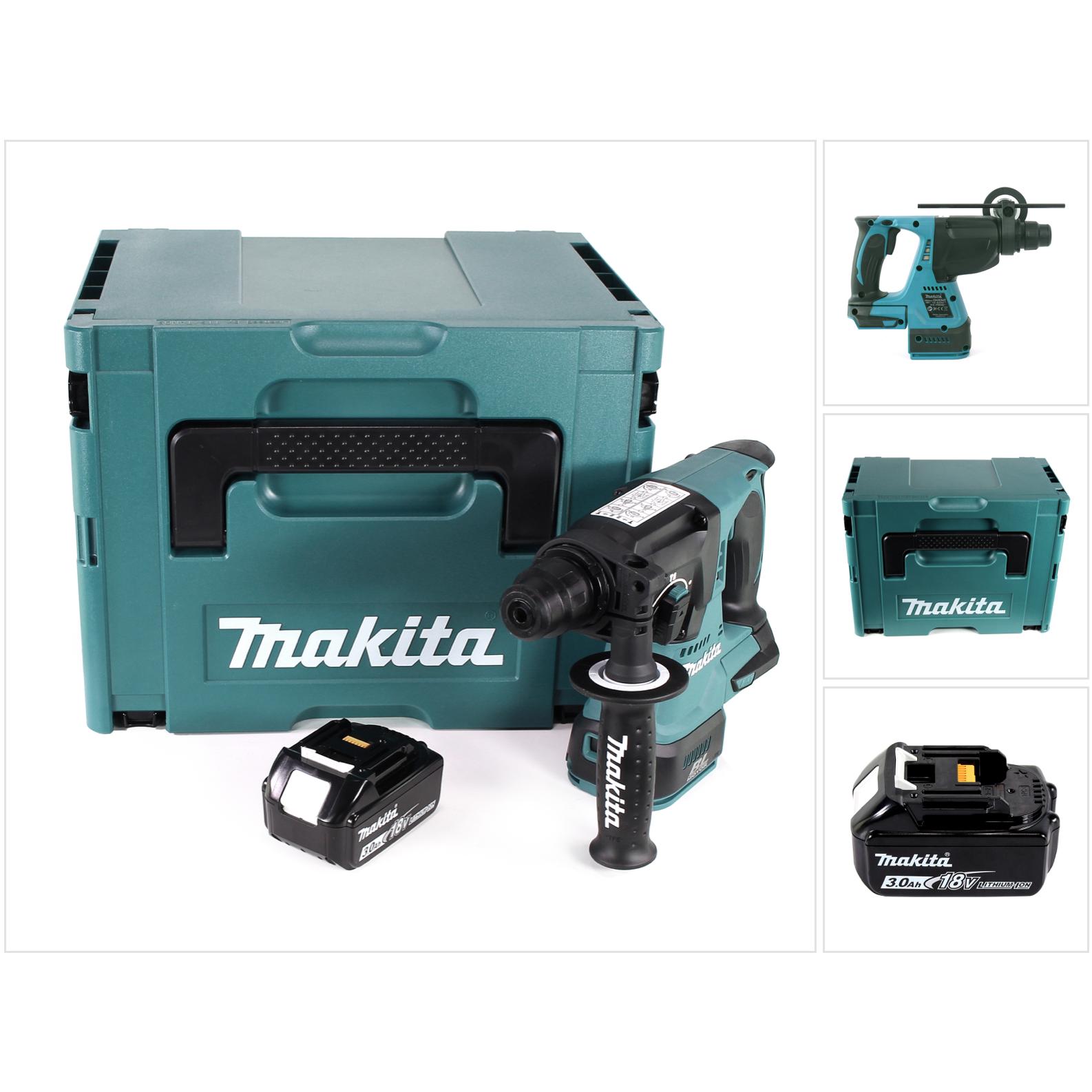 Makita, Trapano + Avvitatore a batteria, DHR 242 F1J Trapano a percussione a batteria 18V 2,0J SDS-plus Brushless + 1x batteria ricaricabile
