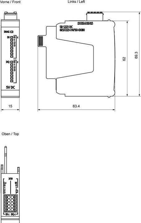 Immagine prodotto Siemens SIMATIC 6ES7231-4HD50-0XB0 S7-1200 G2 SB 1231 AI 4x 14 bit