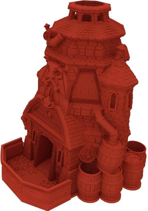Produktbild Feldherr Fates End Würfelturm Brewery kirschrot 3D-gedruckt, modular (Kunststoff)