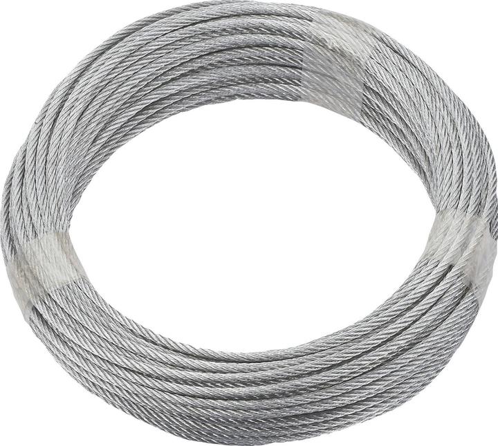 Dörner + Helmer Ruck-Zuck Edelstahlseil Seil ø 4 mm Länge 20 m für Haltezwecke geeignet EN12385 (20 m)