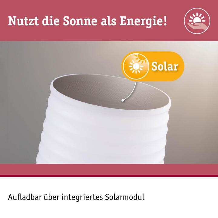 Image du produit Paulmann Lampe de table solaire Ilanga (320 lm, IP44)