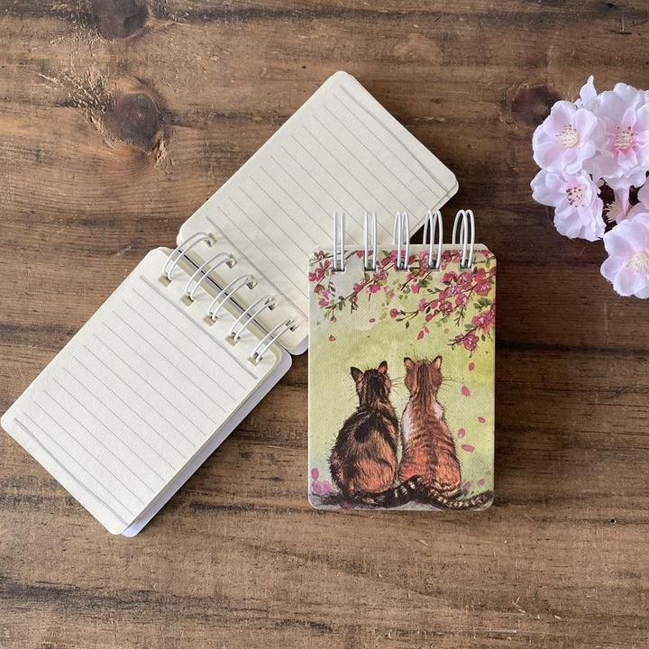 Incood Kołonotes A7 SSN32 Katzen und Blumen (A7, Rijen, Hardcover)