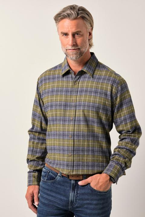 Produktbild Boston Park Karo-Flanellhemd, Langarm, Kentkragen, Comfort Fit (5XL)