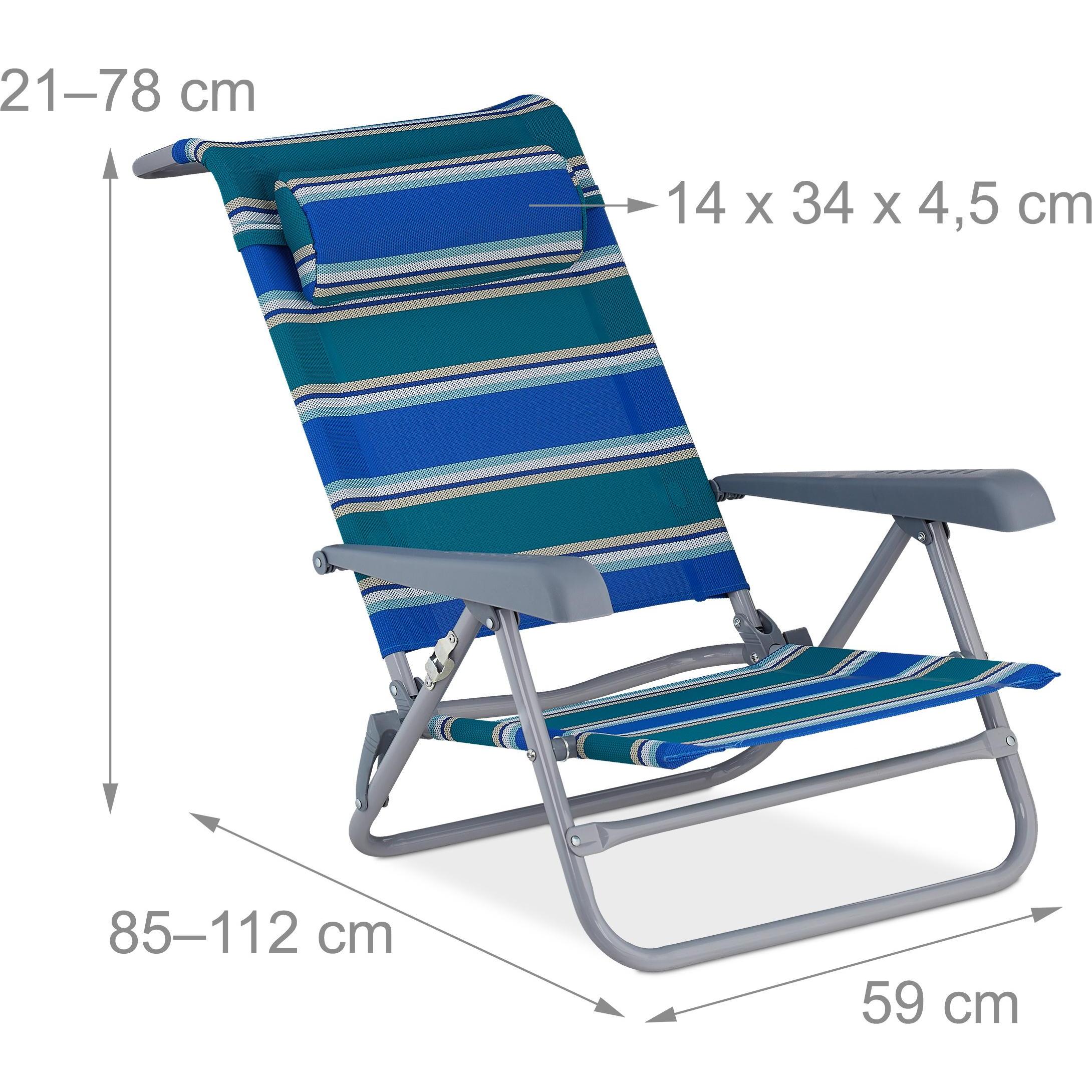 Thumbnail - Relaxdays, Liegestuhl, Klappliegestuhl (85 cm)