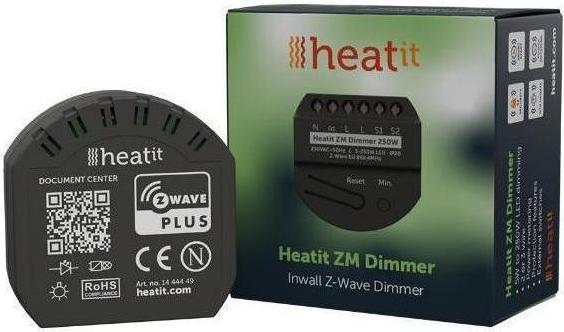 Actual product image Heatit HEAE1444449 - ZM Dimmer 250W 800 series (Dimming actuator)