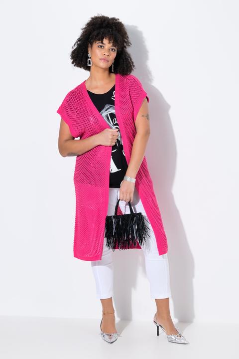Produktbild Miamoda Strickweste, offene Form, Strukturstrick (58)