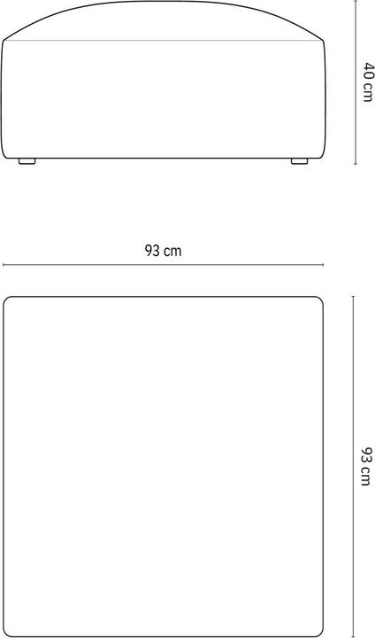 Actual product image Micadoni Sofa, "Ruby", 2 Seats, 174x93x69 Made in Europe (Sofa stool)